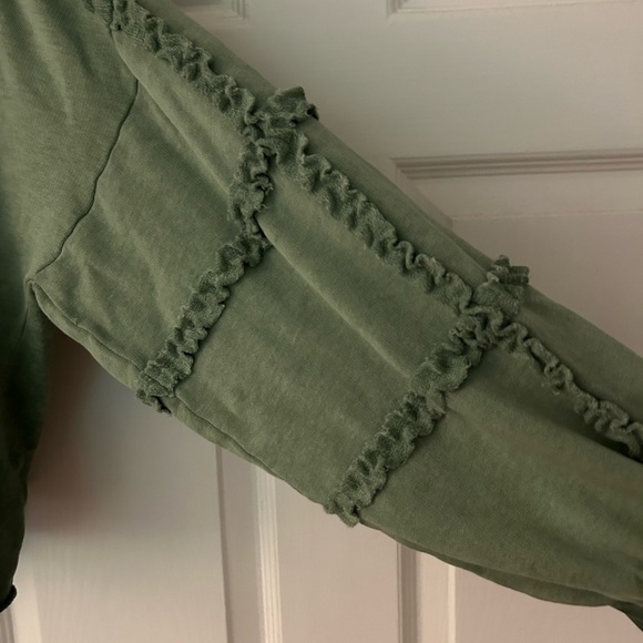 Anthropologie ruffle sweatshirt - Picture 2 of 5